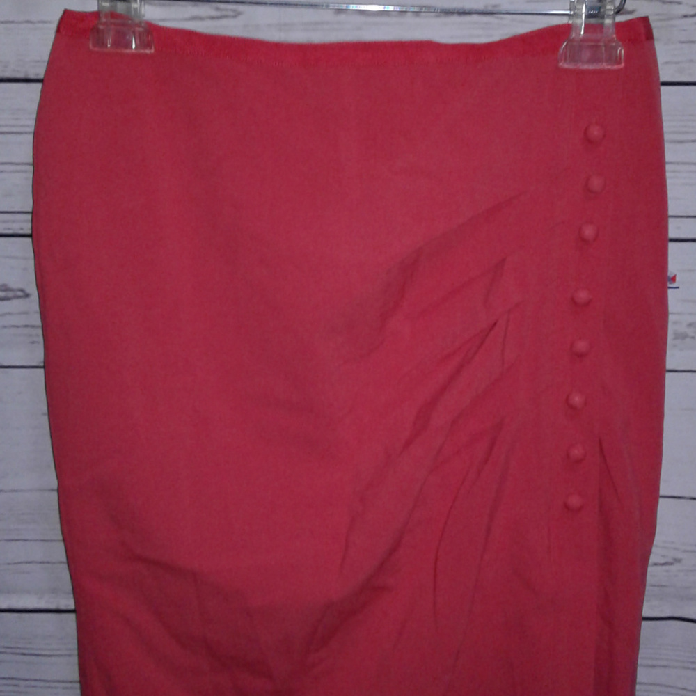 New York & Company Side Button Pencil Skirt - Picture 3 of 7